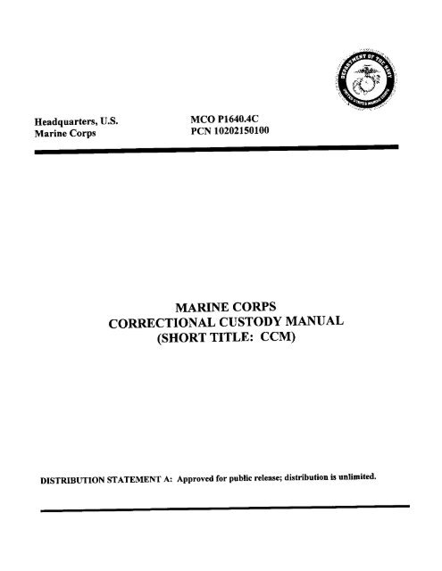 MCO P1640.4C.pdf - Marine Corps