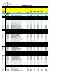 PENNANT PRODUCT LIST - Pennant Foods