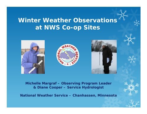 Coop Observer Winter Weather Observation Training Slide ... - NOAA