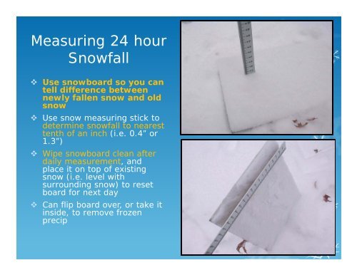 Coop Observer Winter Weather Observation Training Slide ... - NOAA