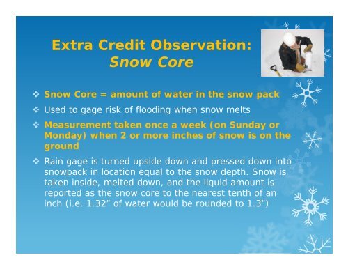 Coop Observer Winter Weather Observation Training Slide ... - NOAA