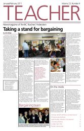 Taking a stand for bargaining - British Columbia Teachers' Federation