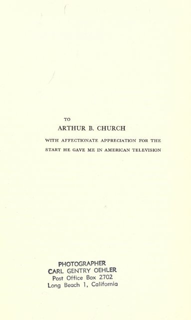 Movies for TV - Early Television Foundation