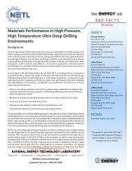 Materials Performance in High Pressure, High Temperature Ultra ...