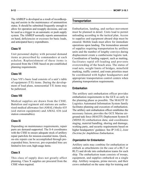 MCWP 3-16.1 Artillery Operations.pdf - Marine Corps Community ...