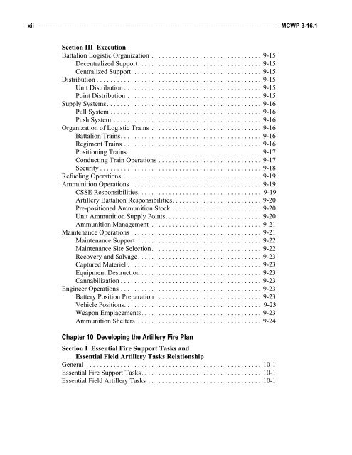 MCWP 3-16.1 Artillery Operations.pdf - Marine Corps Community ...