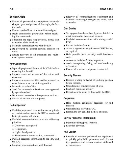 MCWP 3-16.1 Artillery Operations.pdf - Marine Corps Community ...