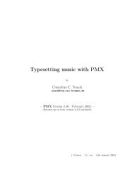 Typesetting music with PMX - Werner Icking Music Archive