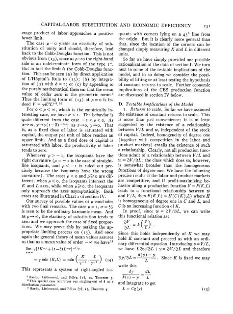Capital-Labor Substitution and Economic Efficiency Author(s): K. J. ...