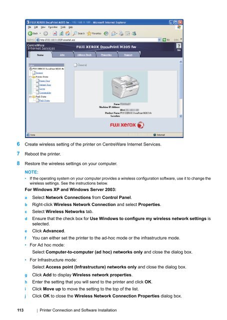 DocuPrint M205 b/M205 f/M205 fw User Guide - Fuji Xerox Printers