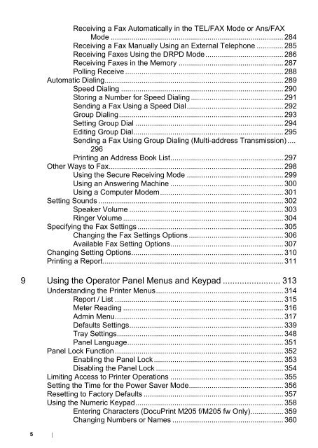 DocuPrint M205 b/M205 f/M205 fw User Guide - Fuji Xerox Printers