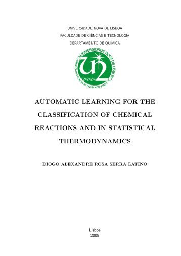 automatic learning for the classification of chemical reactions and in ...