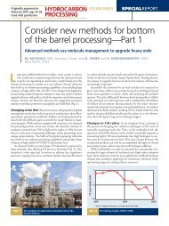 Consider new methods for bottom of the barrel processing ... - KBR