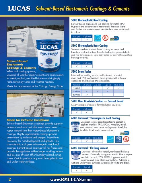 Roof Coatings Catalog - Dailey Roofing