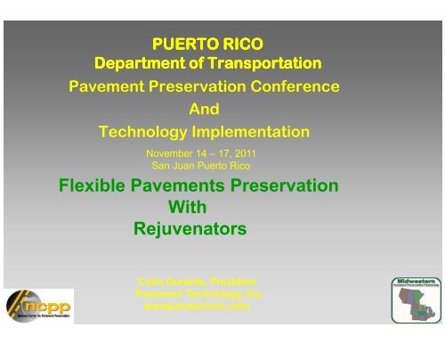 Flexible pavements preservation with rejuvenators - pavement video