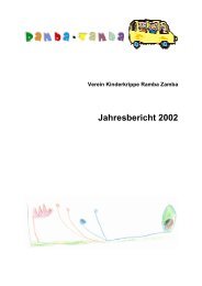 Jahresbericht 2002 - Verein Ramba-Zamba, Uster