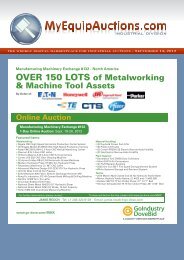 OVER 150 LOTS of Metalworking & Machine Tool Assets
