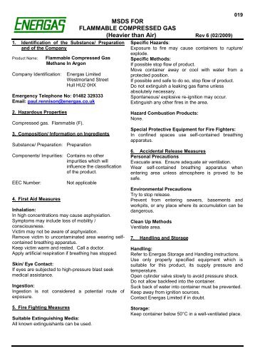Msds For Compressed Natural Gas Msds For Compressed Natural Gas