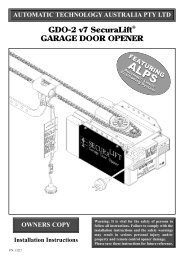 Automatic Garage Door Openers Sydney Overhead Ero Gdo 11 Ata