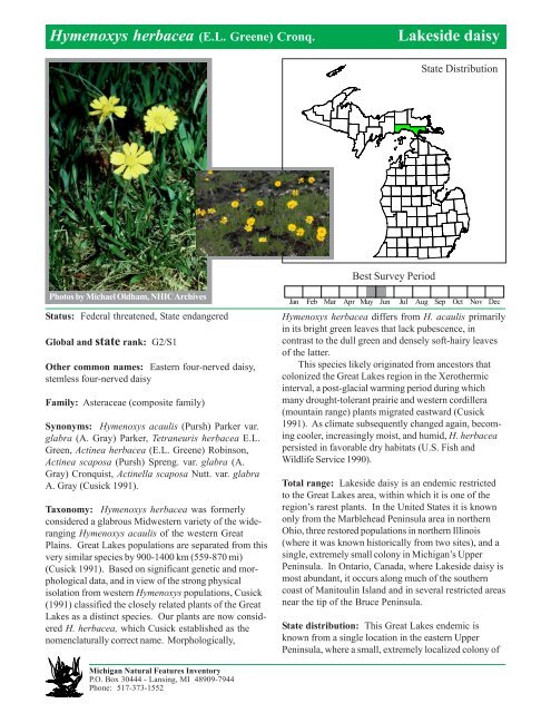 Northern Fen - Michigan Natural Features Inventory