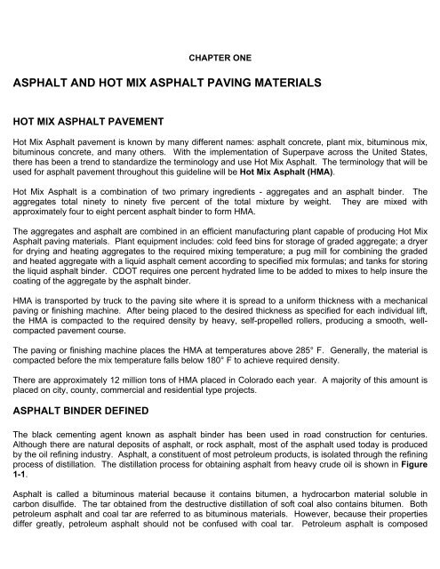 Guideline for the Design and Use of Asphalt Pavements for ...