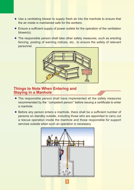 Safety Guide for Work in Manholes