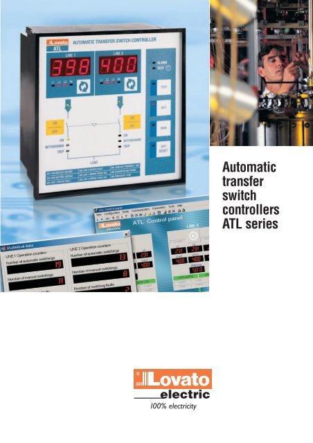 Automatic transfer switch controllers ATL series - LOVATO Electric SpA