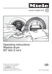 Operating instructions Washer-dryer WT 945 S WPS - Miele