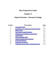 Plan Preparation Guide Chapter 2 Typical Sections ... - SCDOT