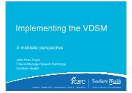 Implementing the VDSM - Julie-Anne Coyle - health.vic.gov.au