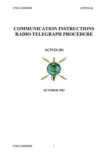 communication instructions radio telegraph procedure