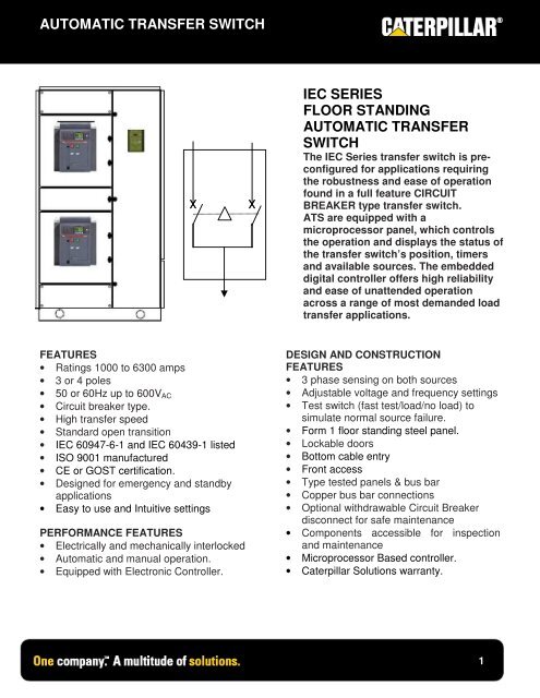 Emergency power switch according to IEC 60947-6-1