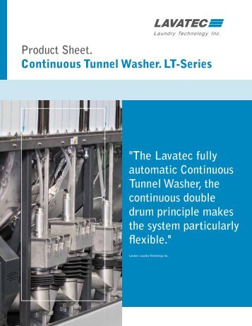 "The Lavatec fully automatic Continuous Tunnel Washer ... - Texchine
