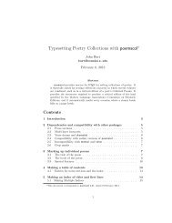 Typesetting Poetry Collections with poemscol - TeXdoc.net