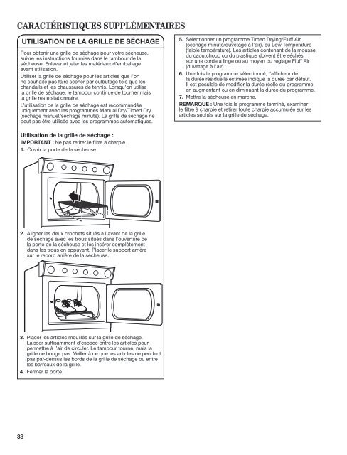 washer/dryer use and care guide laveuse/sécheuse - Whirlpool