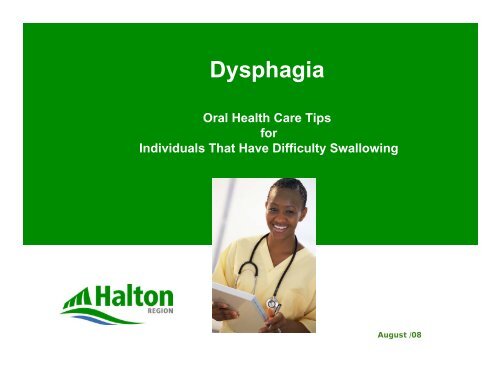 Dysphagia - Halton Region