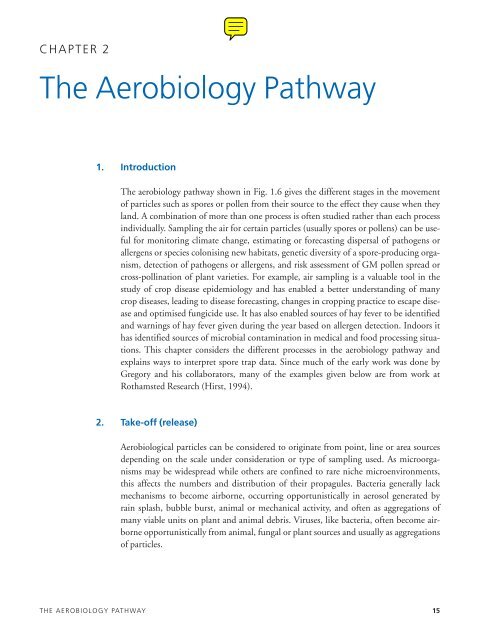 The Aerobiology Pathway