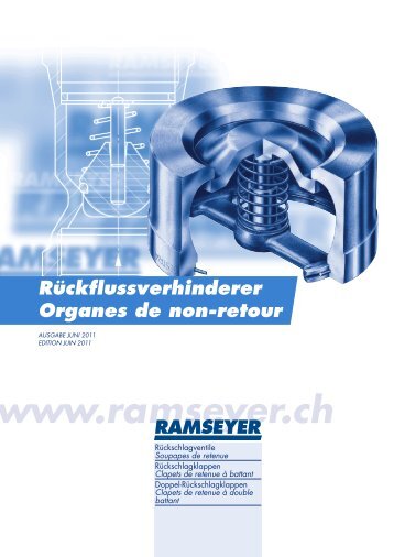 Rückflussverhinderer Organes de non-retour - Ramseyer AG