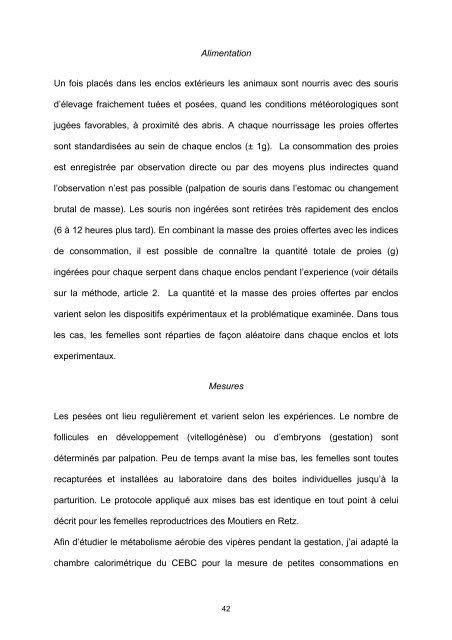 The relationship between total food intake (g) - CEBC - CNRS