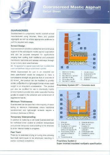 GuaraScreed Catalogue PDF - Mastic Asphalt Contractors ...