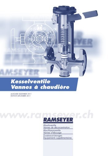 Kesselventile Vannes à chaudière - Ramseyer AG