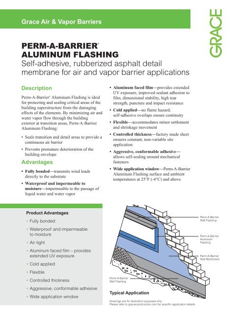 PERM-A-BARRIER® ALUMINUM FLASHING Self-adhesive - Grace ...