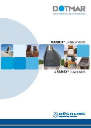 MATROX® LINING SYSTEMS & RAMEX® DUMPLINERS - Dotmar