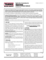Heritage Application Instructions (Tuscaloosa) - Tamko