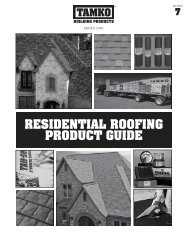 Residential roofing product guide - Tamko