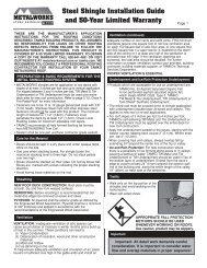 Steel Shingle Installation Guide - Tamko