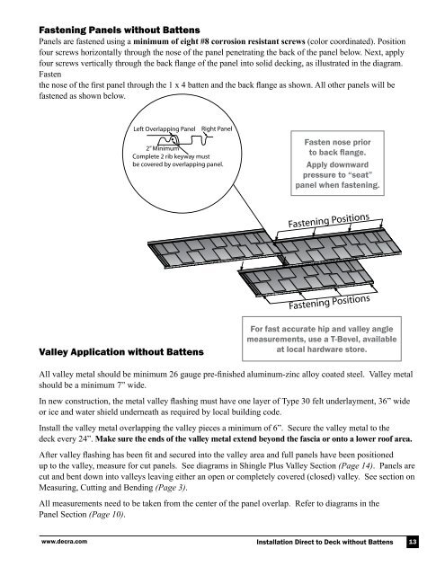 Tile, Shake & Shingle Plus Installation Guide - Decra