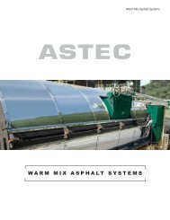 WARM MIX ASPHALT SYSTEMS - Astec Inc.