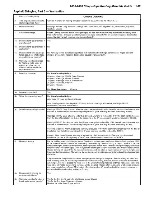 2005-2006 steep-slope roofing materials guide - National Roofing ...