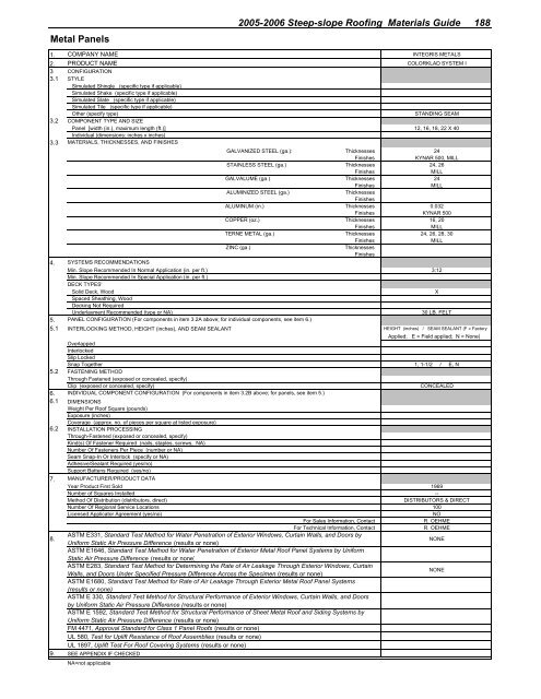 2005-2006 steep-slope roofing materials guide - National Roofing ...